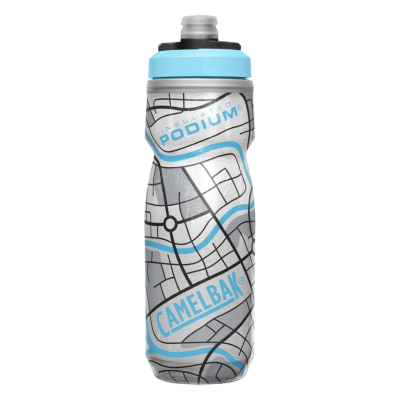 CamelBak Podium Chill Insulated Bottle 620ml Grid White (Limited)