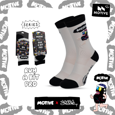 Motive Sock Speed Performance Motive x Shittak White